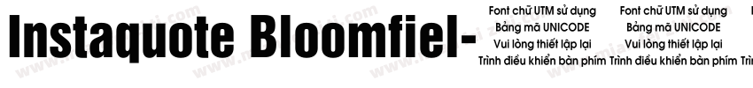 Instaquote Bloomfiel字体转换